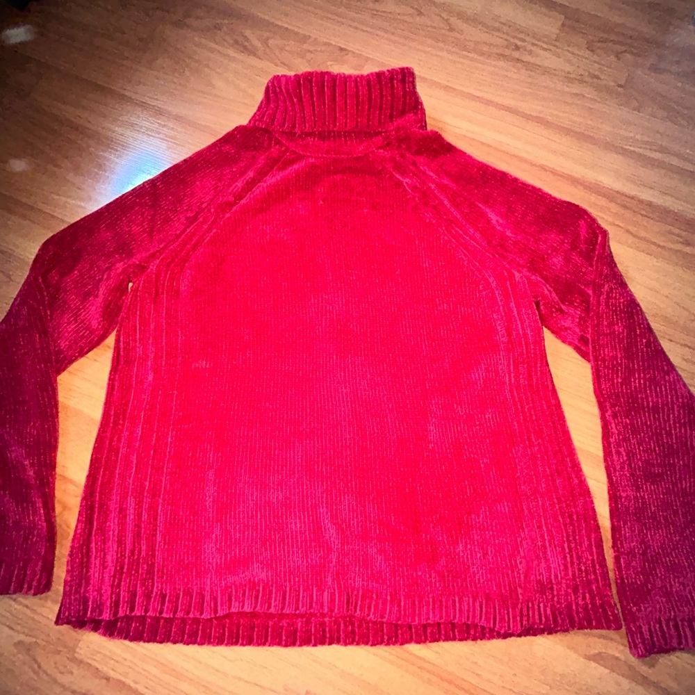 Red Turtleneck Sweater